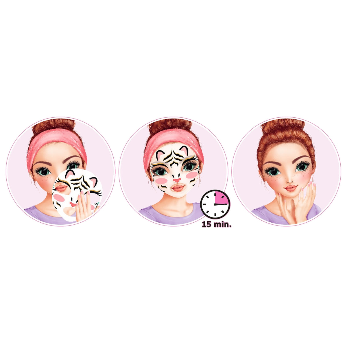 Top Model Ansigtsmaske Dyrmotiv