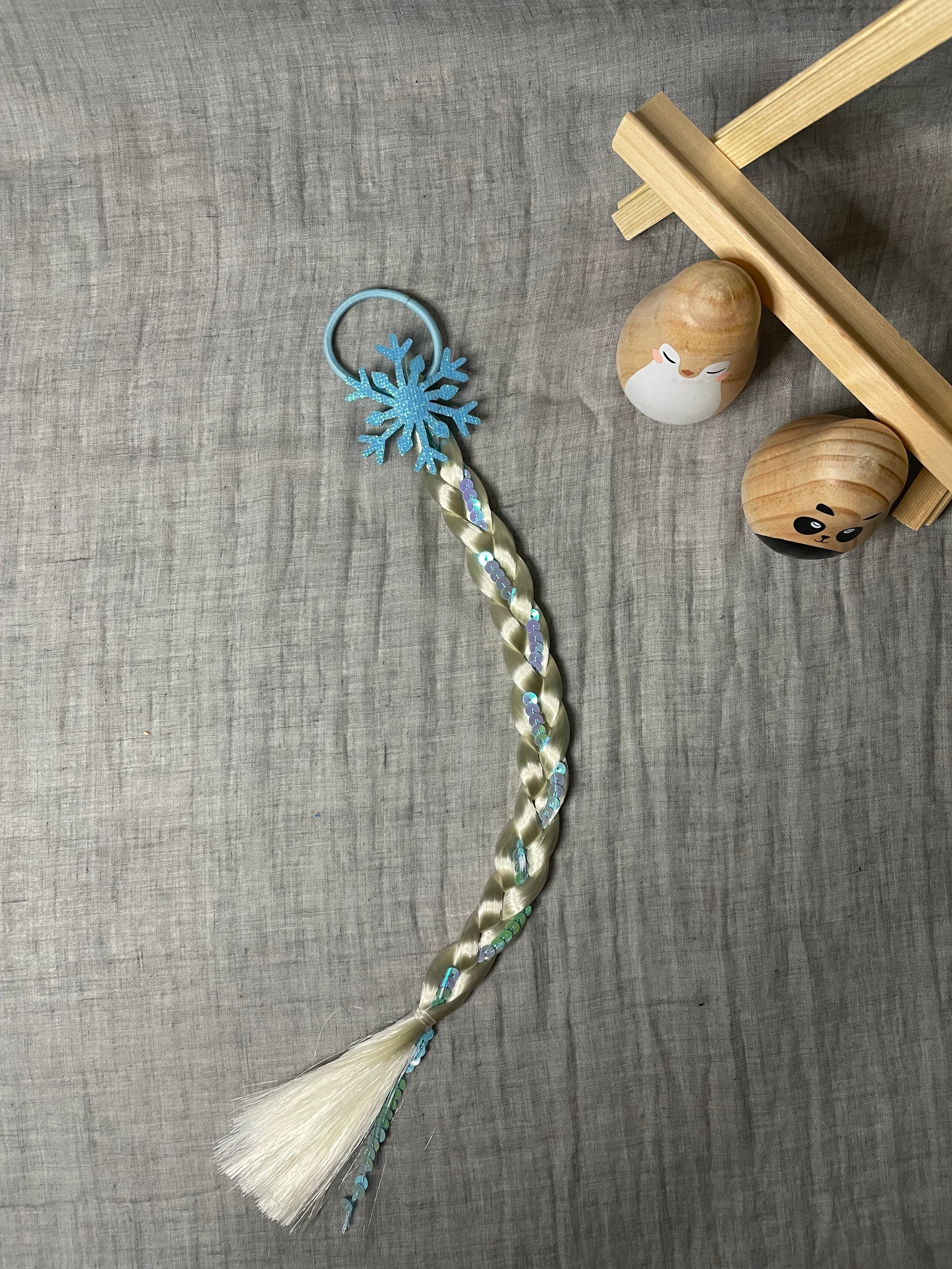 Hårelastik med Fletning