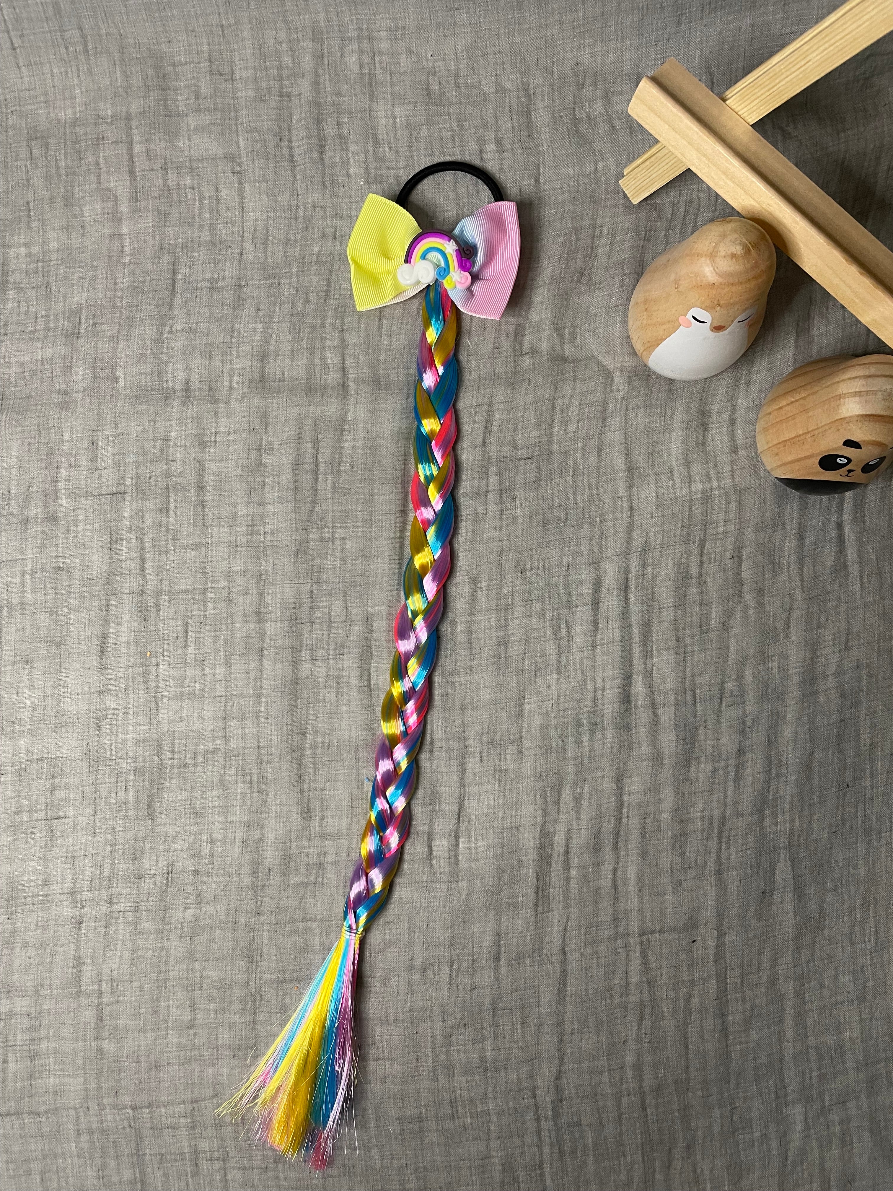 Hårelastik med Fletning