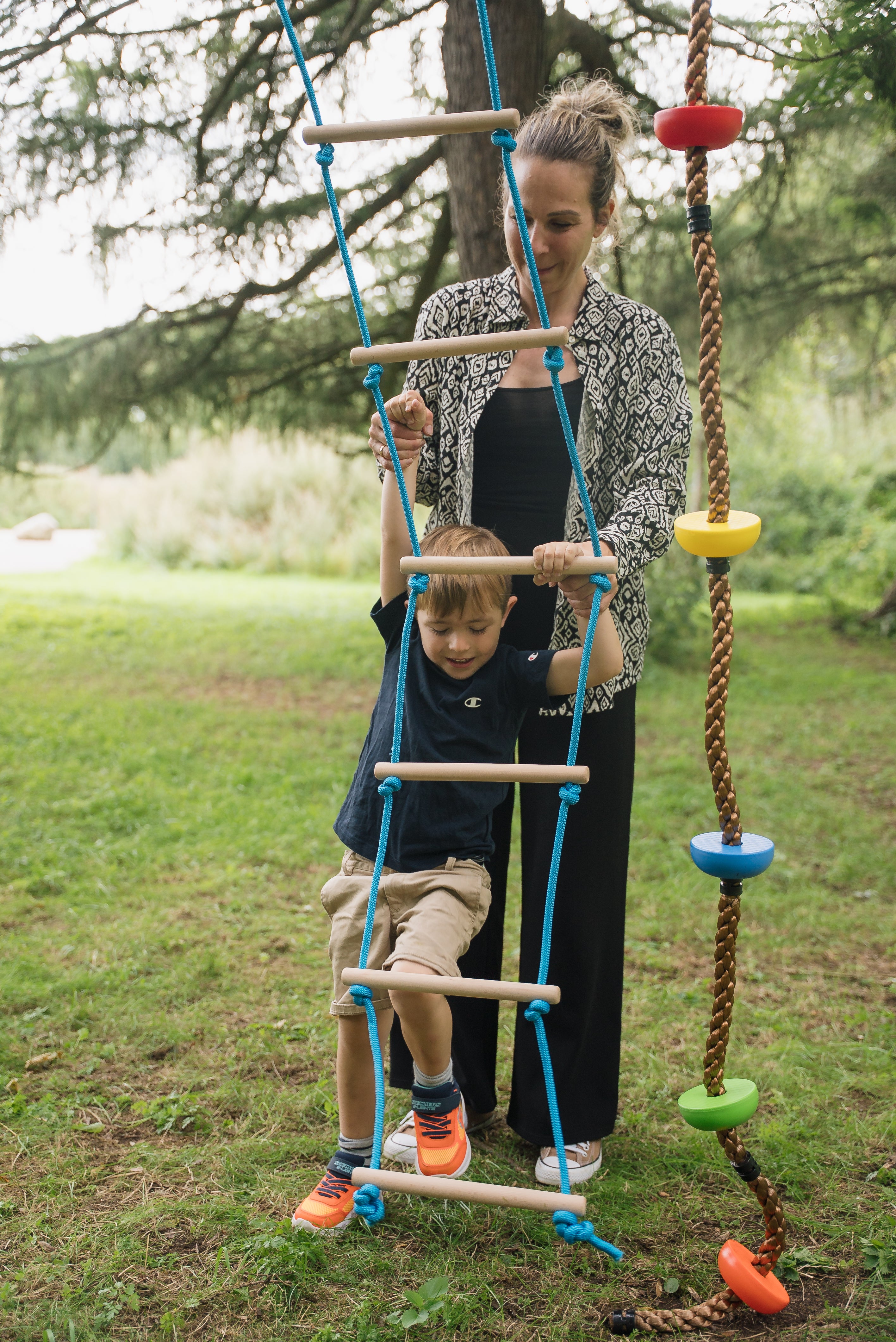 Slackline lege- og klatresæt til børn