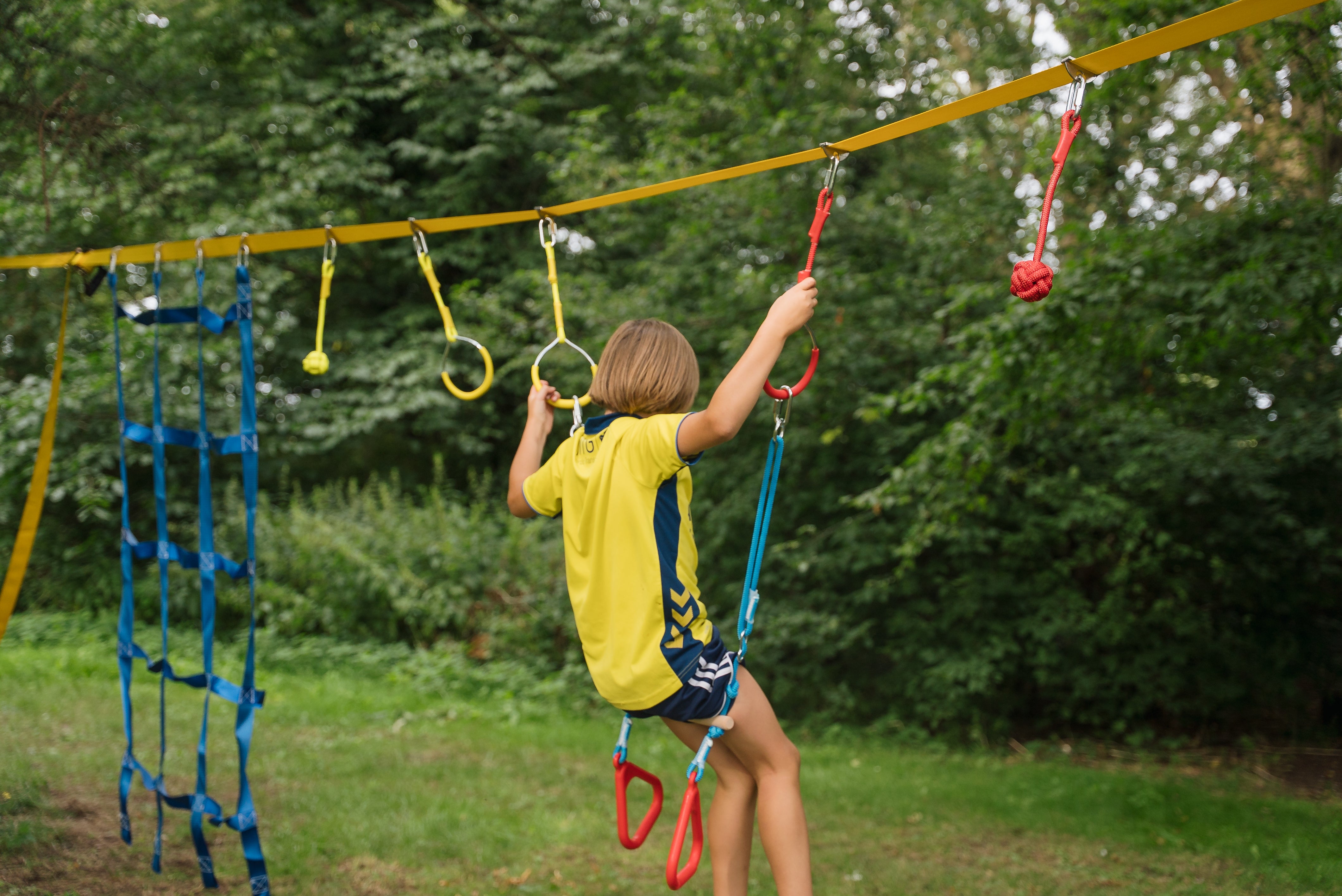 Slackline lege- og klatresæt til børn