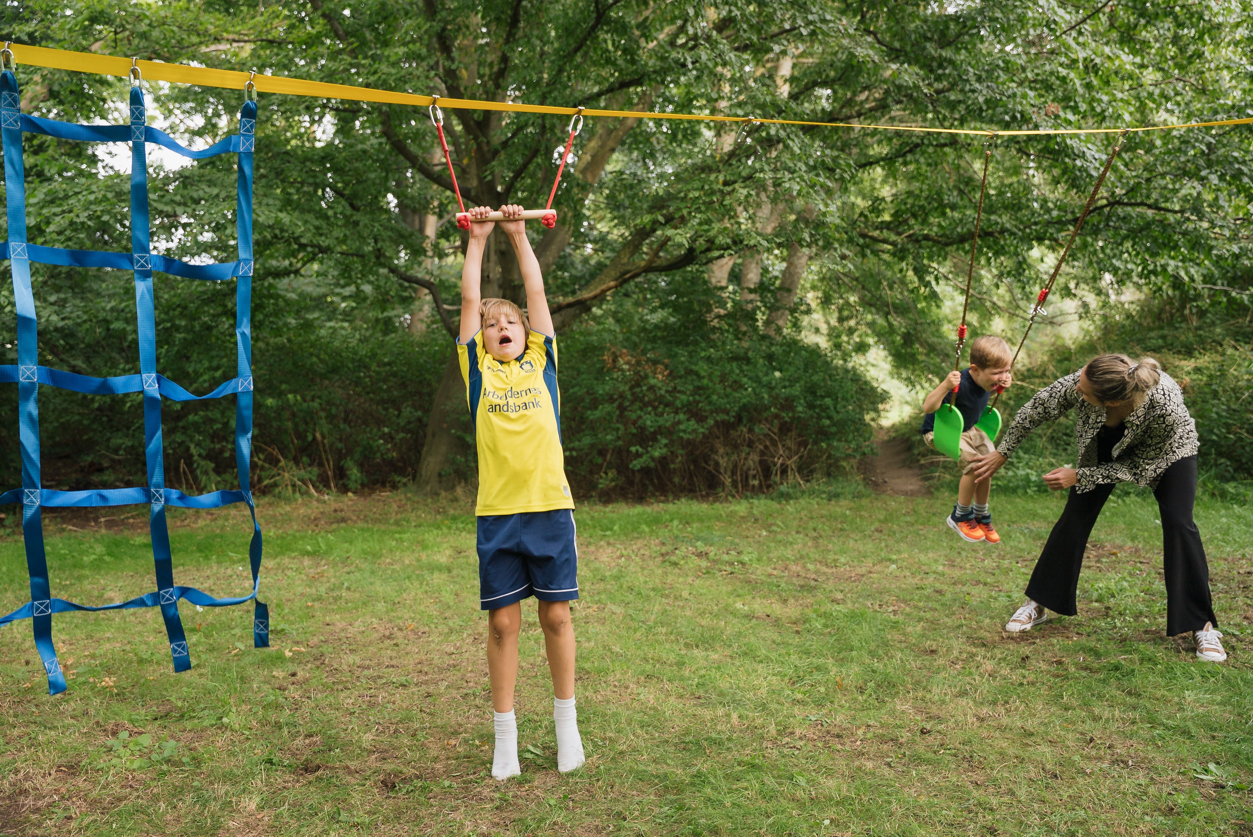Slackline lege- og klatresæt til børn