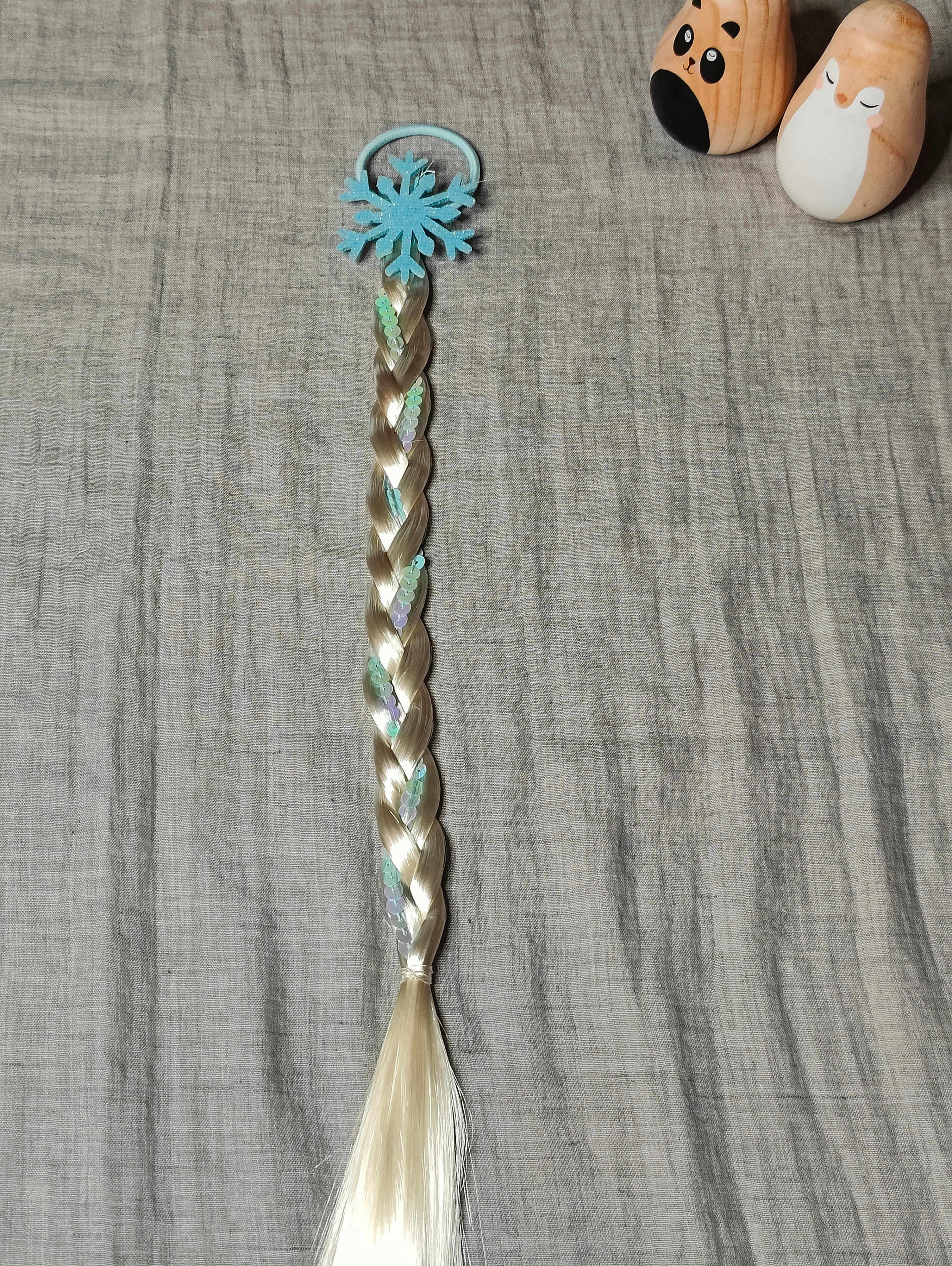 Hårelastik med Fletning