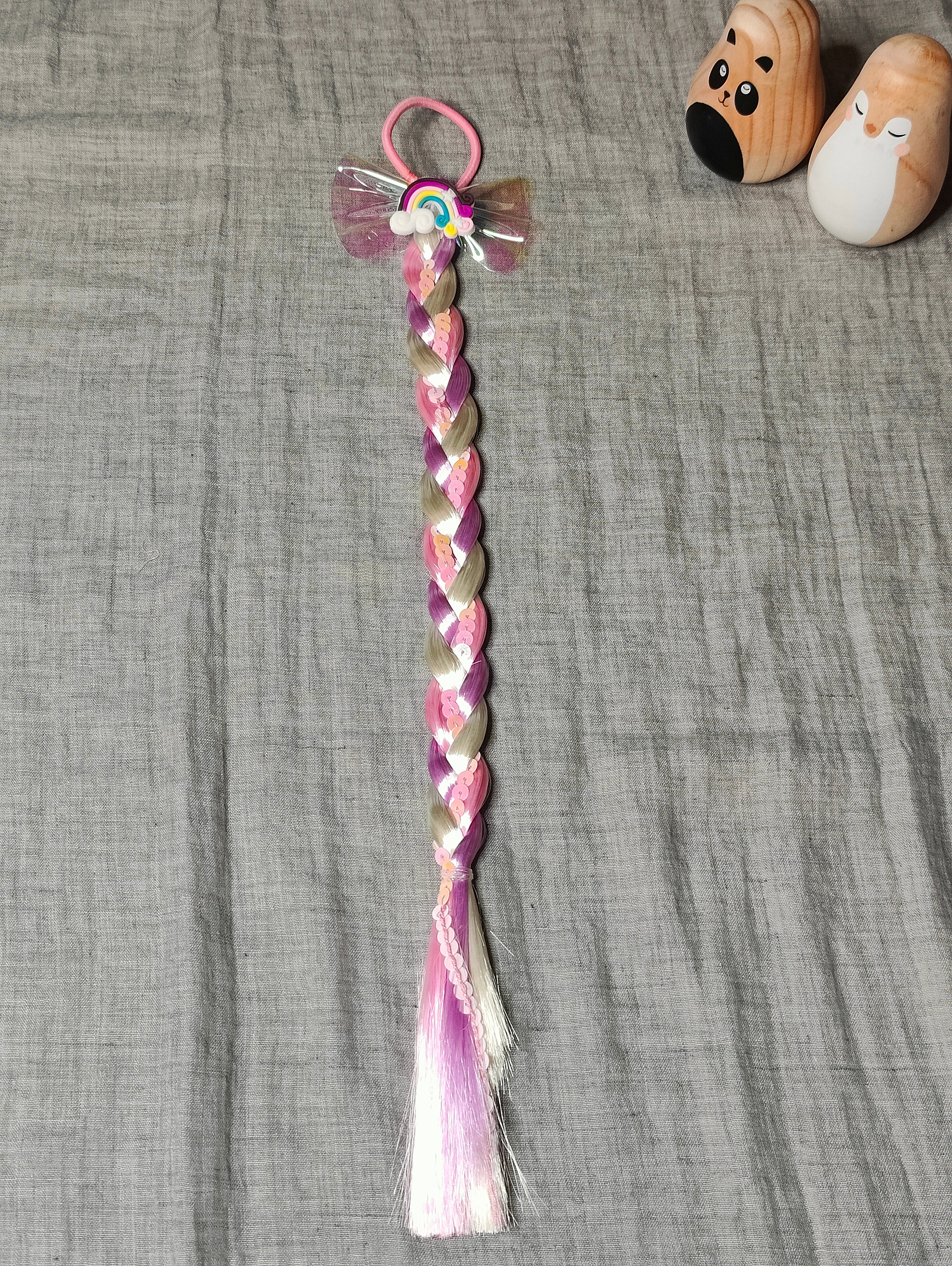 Hårelastik med Fletning