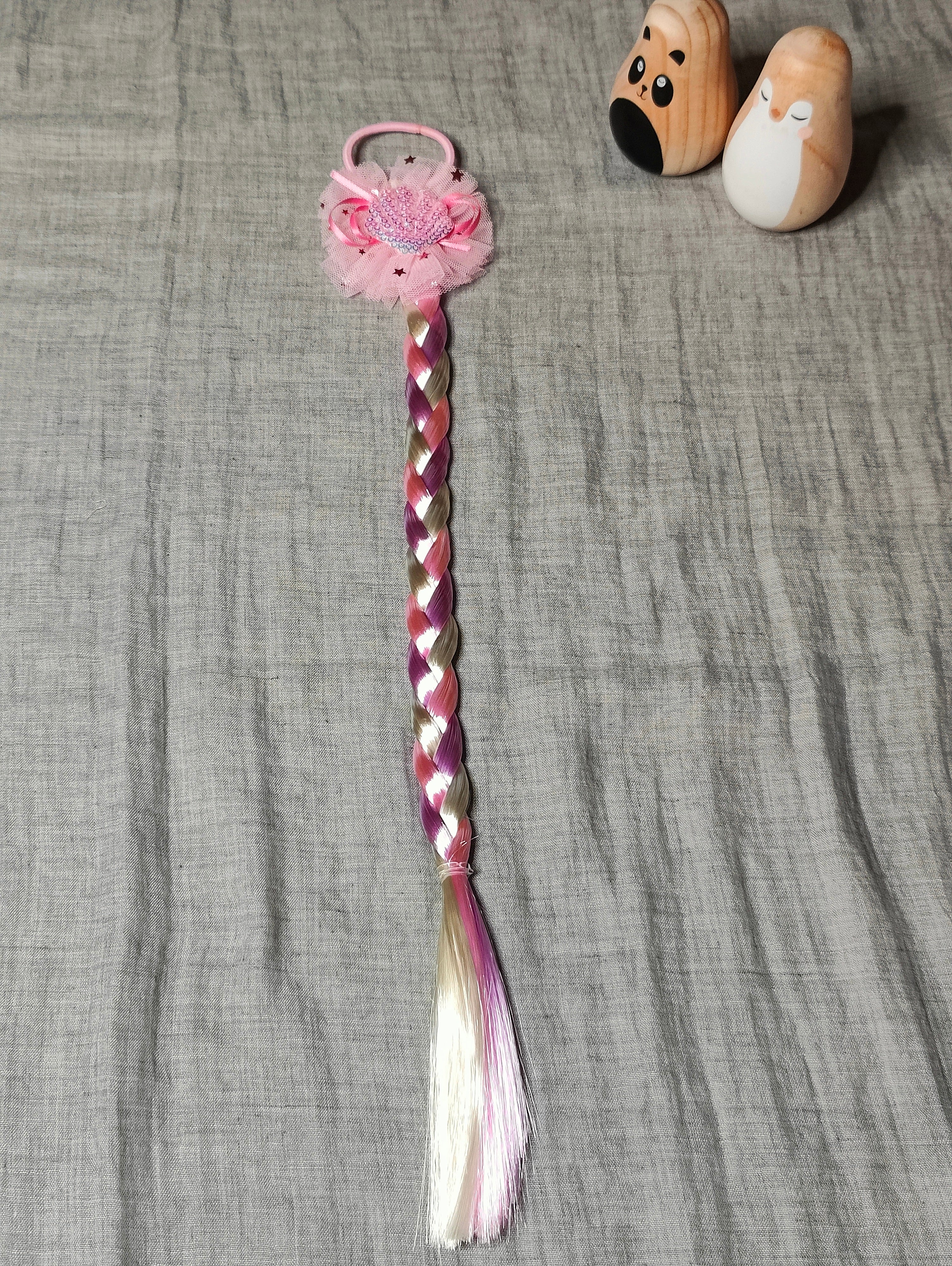 Hårelastik med Fletning