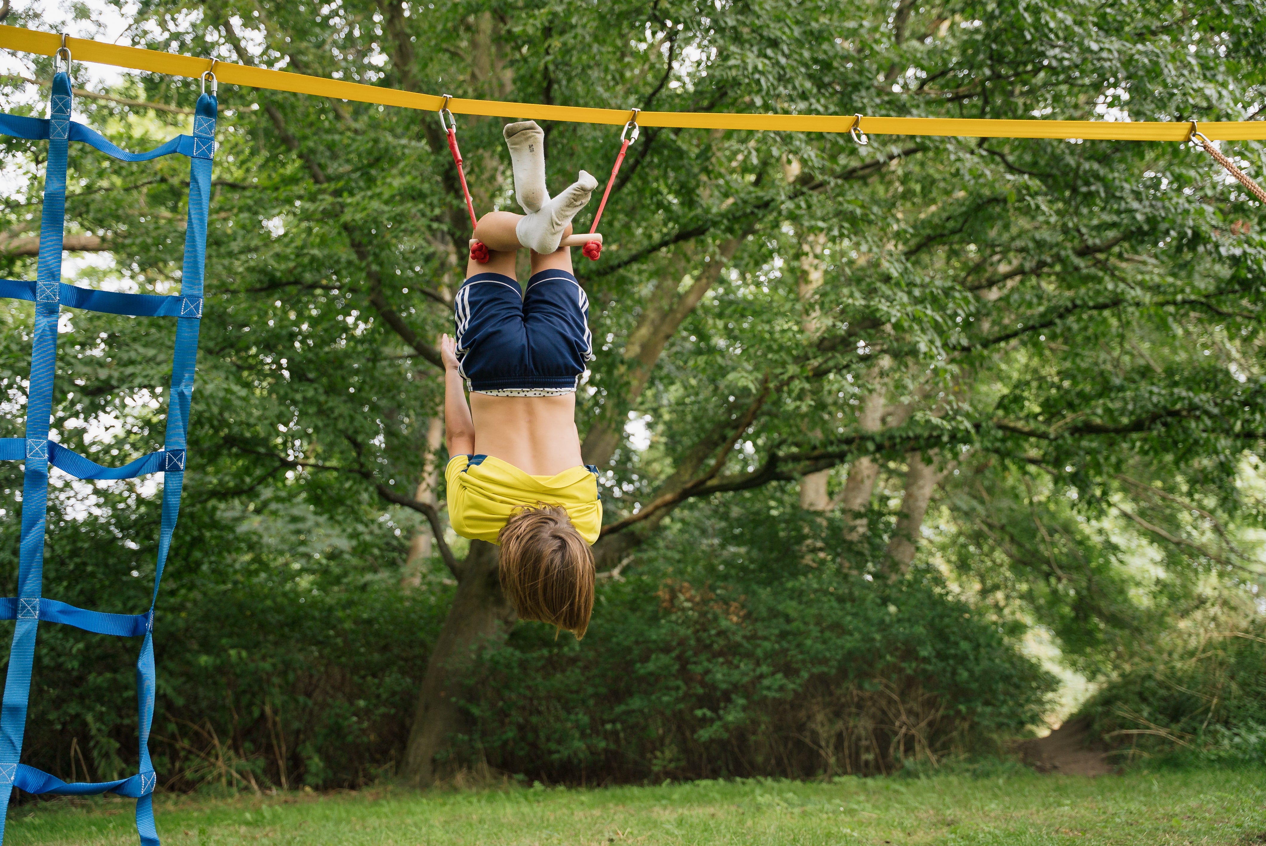 Slackline lege- og klatresæt til børn